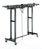 Magnuson Mobile Folding Mega Rak MR-611K - Rolling Coat Rack with Hooks - 72" Wide / 120 Coat Capacity