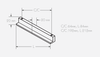 Technical Drawing for Schwinn 3756/64 Pull, Clear Anodized (UPC 4000913521797)