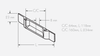 Technical Drawing for Schwinn Z045/160 Handle, Satin Nickel Performance Finish (UPC 4000913590519)