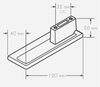 Technical Drawing for Schwinn Z005 Pull, Satin Nickel (UPC 4000913521636)