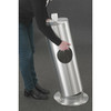 Glaro F1029-S Antibacterial Wipe Dispenser -Combination Floor Standing Unit with Side Opening for Trash plus Silk Screen Message - 27 Finish Options