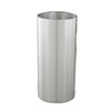 Glaro 1223 SA Open Top Waste Receptacle, 12 x 23, 11 Gallon - Satin Aluminum