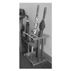 Glaro 1690SA  Full Size and Tote Umbrella Stand - 12 Umbrellas - Satin Aluminum