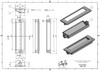 Salo 1005-128-TBZ - Visturo Designs Pure Forms - 128mm Center-to-Center Recessed Pull in Titanium Bronze Specification Sheet