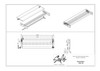 Salo 1106-128-TBZ - Visturo Designs Pure Forms - 128mm Center-to-Center Hinge Pull in Titanium Bronze Specification Sheet