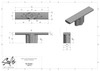 Salo 1163-16-DN - Visturo Designs Spectrum - T-pull, 16mm cc, Diamond Nickel Specification Sheet