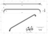 Salo 1167-320-PC - Visturo Designs Pure Forms - 320mm Center-to-Center Pull, Polished Chrome Specification Sheet