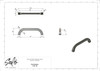 Salo 1167-96-MB - Visturo Designs Pure Forms - 96mm Center-to-Center Pull, Matte Black Specification Sheet