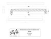 Salo 171-12-GM - Flowerday Design Breton - 12" Center-to-Center Pull in Gun Metal Specification Sheet
