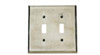 Salo 7082-WB - Verona Bronze Bronze Switchplates - White Bronze Double Toggle, 5 1/16" x 5 1/16" x 5/16"