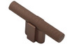 Salo 80-CBZ - Visturo Designs Smooth and Knurled - Knurled Bar T-Knob in Copper Bronze