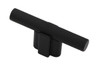 Salo 80-MN - Visturo Designs Smooth and Knurled - Knurled Bar T-Knob in Matte Nickel