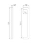 Salo MIL-320-WB - Verona Bronze Milano - White Bronze 320mm Pull Specification Sheet