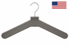 Magnuson MG-17PH-24 Molded Polystyrene Open Hook Plastic Hanger, Pack of 24 - Two Finish Options
