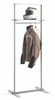 Magnuson Arnage PC-PT 72.25" Tall Steel Floor Coat Rack with Hanger Rod and Storage Shelf - Multiple Finish Options