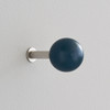 Davis DOTS 10 Painted Wood and Steel Coat Knob (Set of 5) - Ocean Blue
