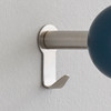 Davis DOTS 10 Painted Wood and Steel Coat Knob (Set of 5) - Fog