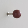 Davis DOTS 10 Painted Wood and Steel Coat Knob (Set of 5) - Malbec