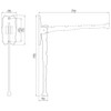 Wall Mount Steel Folding Garment Hook 232-706 - Chrome