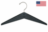 SunHouse 151-00S Black Polymer Coat Hanger - Standard Open Hook