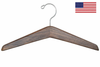 SunHouse 151-300-SW Wooden Coat Hanger - Standard Open Hook - Walnut
