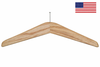 SunHouse 151-300-LM Wooden Coat Hanger - Ball Top Hook - Light Oak