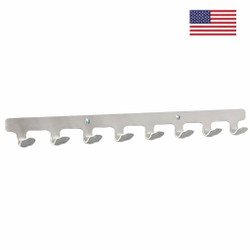 COAT HOOK PANELS AND RAILS - MADE IN USA