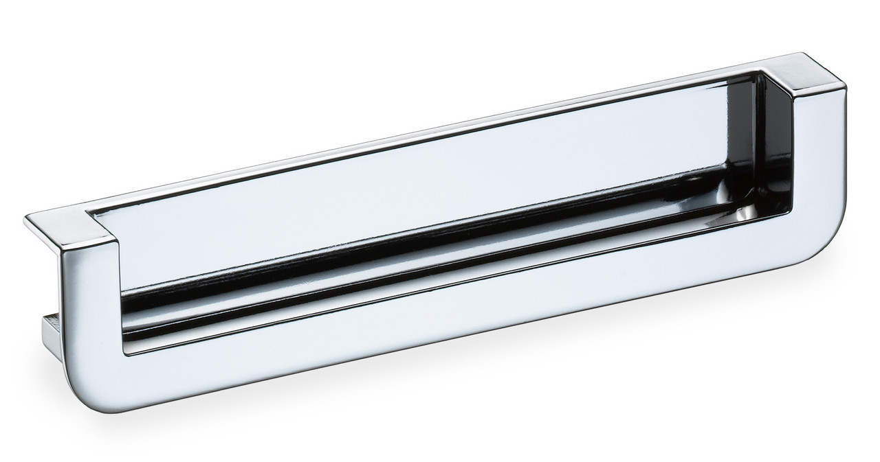 INVELリチャージスリム Schwinn 2518 Recessed Edge Pull, Polished Chrome - Sunhouse Office