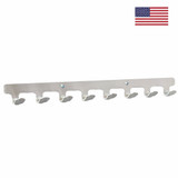 COAT HOOK PANELS AND RAILS - MADE IN USA
