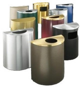 Glaro Waste Receptacles - Half Round Profile
