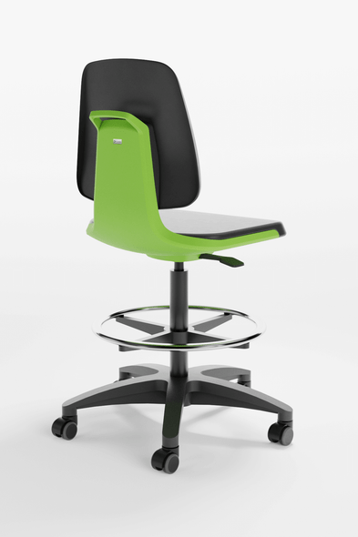 Cramer Citrus High Height Lab Chair CTHL5 Synthetic Leather with Options -  Lime Shell