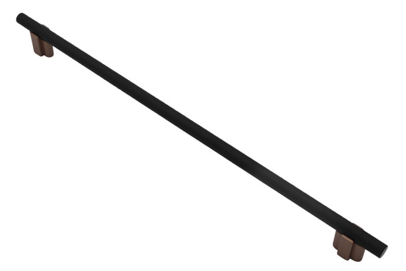 Salo 81-320-MB - Visturo Designs Smooth and Knurled - Knurled Bar 320mm Center-to-Center Pull in Matte Black