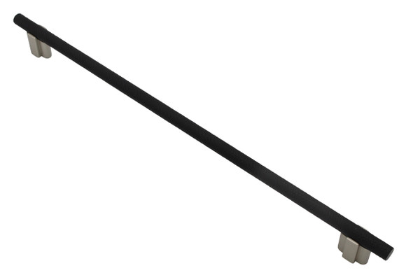 Salo 81-320-MB-MW - Visturo Designs Smooth and Knurled - Knurled Bar 320mm Center-to-Center Pull in Matte Black/Matte White