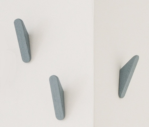 Davis CUT 13 PAINTED Wood Coat Hook (Set of 3) - 15 Finish Options