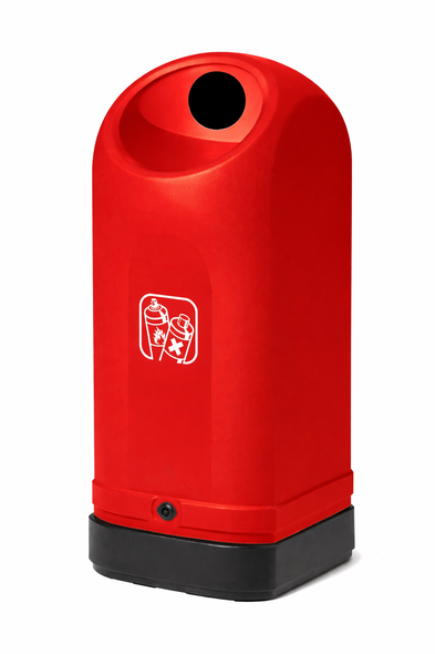 Magnuson BAL-20 Balloon Outdoor Circle Front Opening 18.5 Gallon Receptacle - Multiple Finish Options