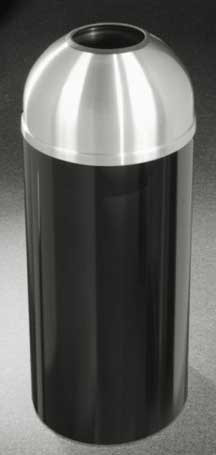 Glaro T1230 Mount Everest Open Dome Top Trash Can, 12 x 30, 8 Gallon Capacity