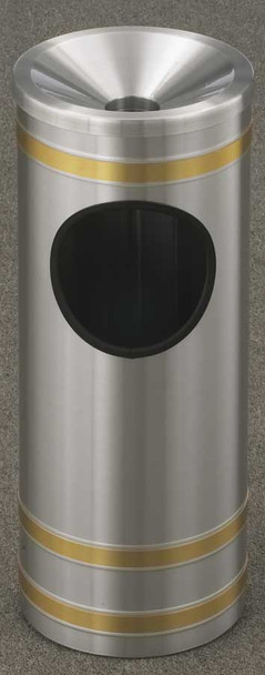Glaro Capri F194 Funnel Top Ash and Trash Receptacle, 9 x 23, 3 Gallon - Free Shipping