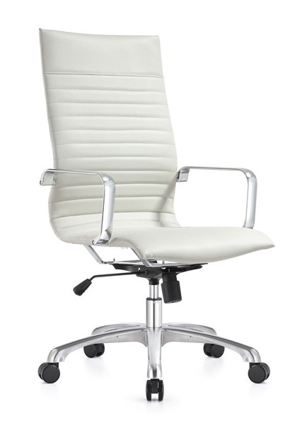 Woodstock Janis High Back Swivel Chair - Off-White
