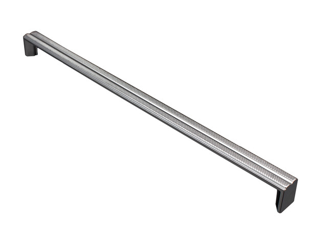 Salo 1207-320-PC - Visturo Designs Twin Knurl - Polished Chrome 320mm Center-to-Center Handle