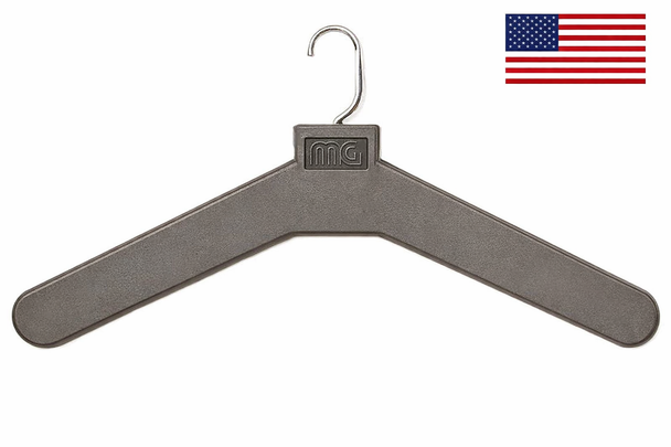 Magnuson MG-17PS-24 Molded Polystyrene Mini Open Hook Plastic Hanger, Pack of 24 - Two Finish Options