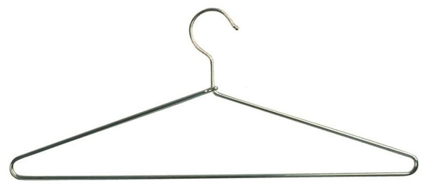 Steel Wire Coat Hanger Open Hook 151-700 - Chrome Plated