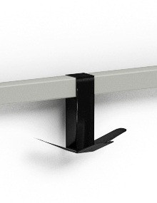 Magnuson K-73 Powder Coat Triple Prong Coat Hook for 3/4" Square Tubing - Multiple Finishes