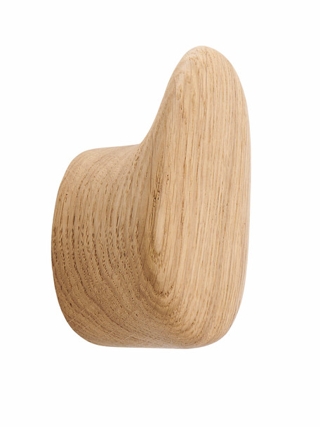 Davis ENKI 203 OAK Coat Hooks - Set of 2 or 3 Large Organic Shape Hooks - 7 Oak Finish Options