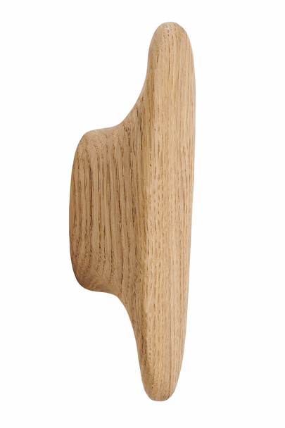 Davis ENKI 204 OAK Coat Hooks - Set of 2 or 3 Long Organic Shape Hooks - 7 Oak Finish Options