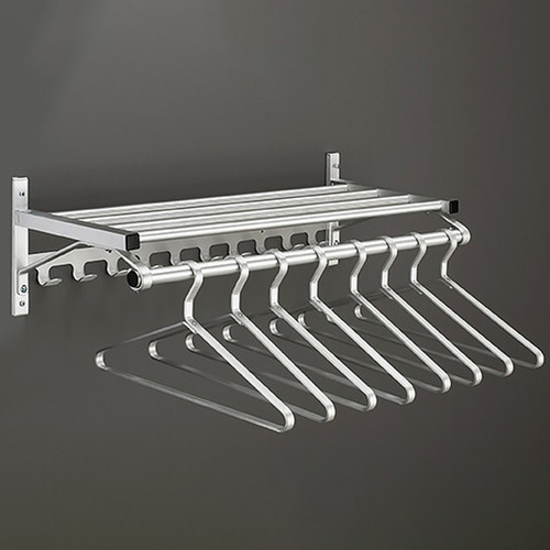 Glaro 8000C-SA-36 Wall Mounted Modular Aluminum Coat Rack with Single ...