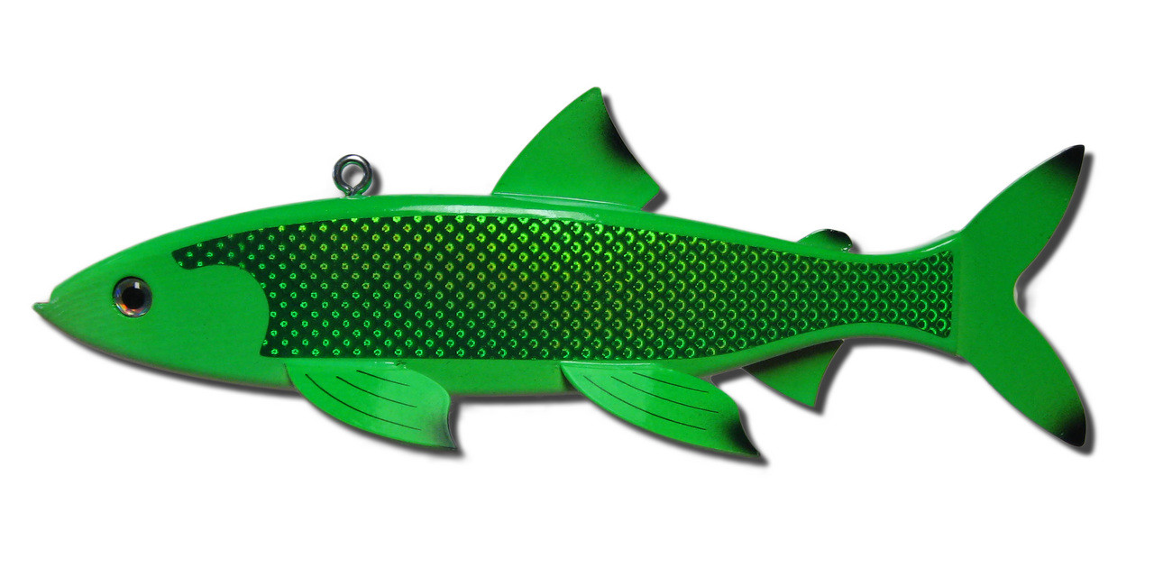 8 wood decoy white/red head