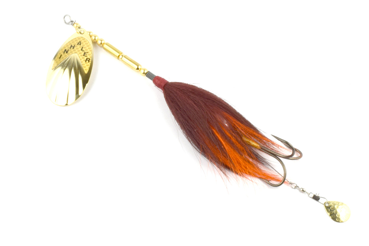 Muskie Bucktail Inline Tandom Spinner Black/Orange – Crawdads Fishing Tackle