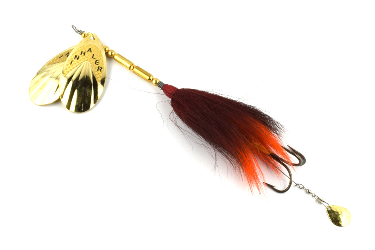 Twin Blade Bucktail Org-Org/Black 1 3/4 oz.