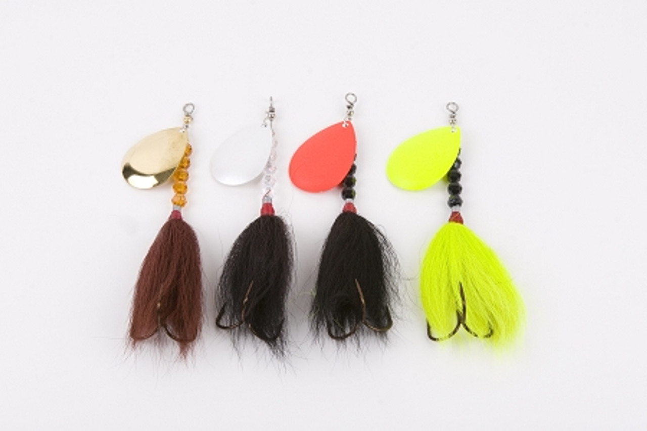6? musky bucktails assorted color s- 12PK