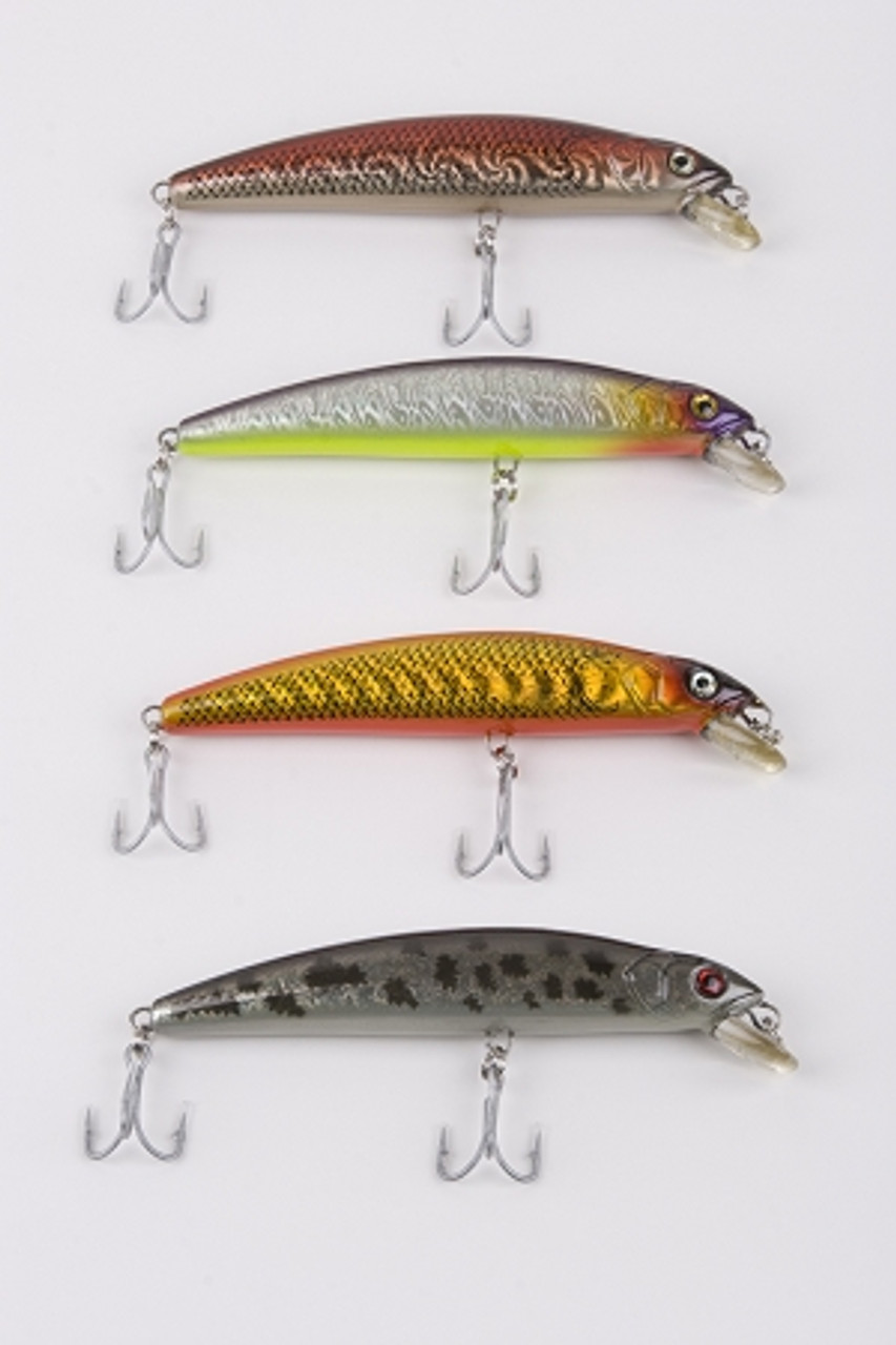 7? musky crankbait shallow runner assorted colors- 12PK